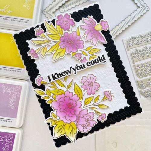 Simon Says Stamp! PinkFresh Studio JUST A HELLO FLORAL Clear Stamp Set 121421 | color-code:ALT05