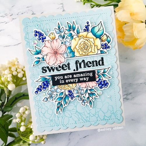 Simon Says Stamp! PinkFresh Studio JUST A HELLO FLORAL Clear Stamp Set 121421 | color-code:ALT11