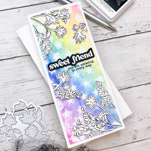 Simon Says Stamp! PinkFresh Studio SWEET FRIEND FLORAL Clear Stamp Set 121921 | color-code:ALT13
