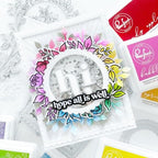 Simon Says Stamp! PinkFresh Studio ENGLISH GARDEN LAYERING Stencil Set 122521 | color-code:ALT01