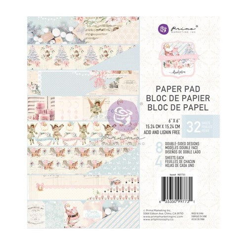 Simon Says Stamp! Prima Marketing CHRISTMAS SPARKLE 6 x 6 Paper Pad 997731