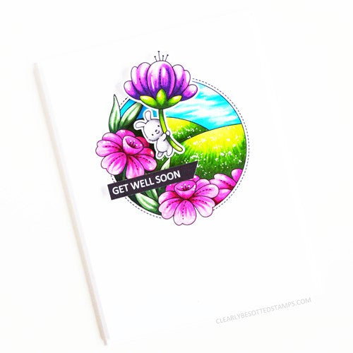 Simon Says Stamp! Clearly Besotted SWEET FLORAL FRIENDS Clear Stamps