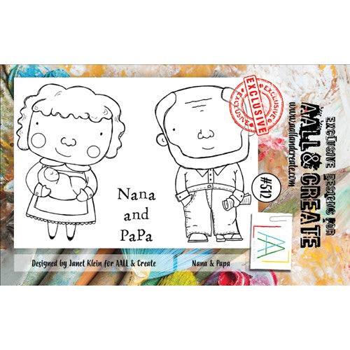 Simon Says Stamp! AALL & Create NANA AND PAPA A7 Clear Stamps aall512*