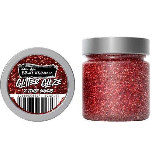 Simon Says Stamp! Brutus Monroe SCARLET Glitter Glaze bru6707