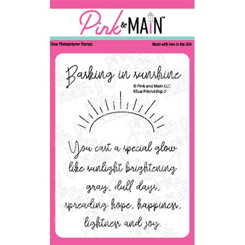 Simon Says Stamp! Pink and Main KSUE FRIENDSHIP 2 Clear Stamps PM0478*