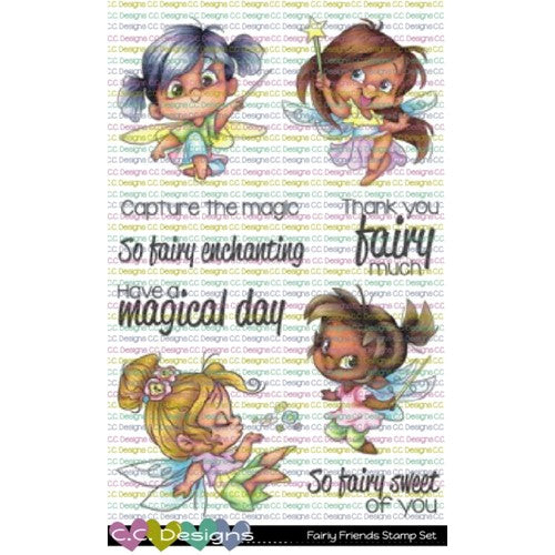 Simon Says Stamp! C.C. Designs FAIRY FRIENDS Clear Stamp Set ccd0267