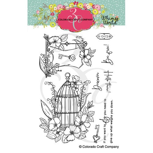 Simon Says Stamp! Colorado Craft Company Whimsy World BE FREE Clear Stamps WW514*