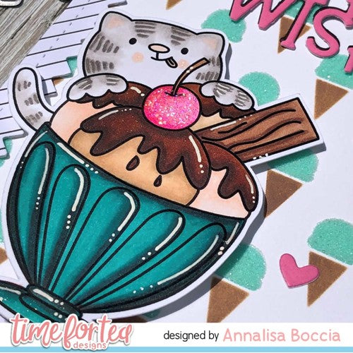Simon Says Stamp! Time For Tea Designs SUNDAE SWEETIES Clear Stamps