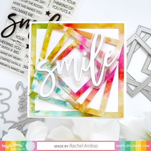 Simon Says Stamp! Waffle Flower NESTING SQUARE FRAMES Dies 420818