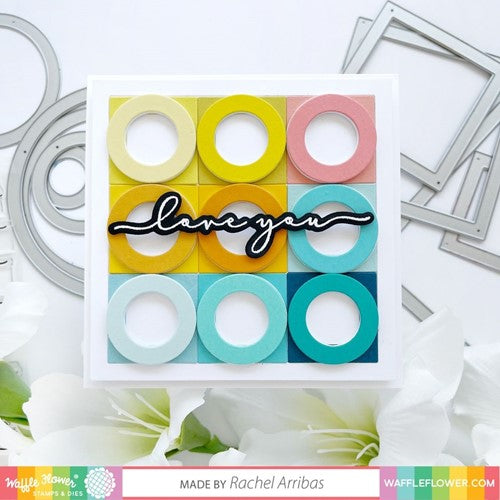 Simon Says Stamp! Waffle Flower NESTING SQUARE FRAMES Dies 420818