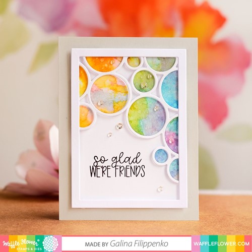Simon Says Stamp! Waffle Flower OUTLINED CIRCLES Dies 420766