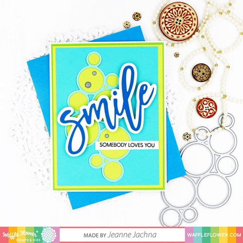 Simon Says Stamp! Waffle Flower OUTLINED CIRCLES Dies 420766