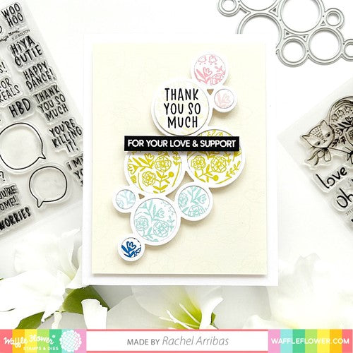 Simon Says Stamp! Waffle Flower OUTLINED CIRCLES Dies 420766