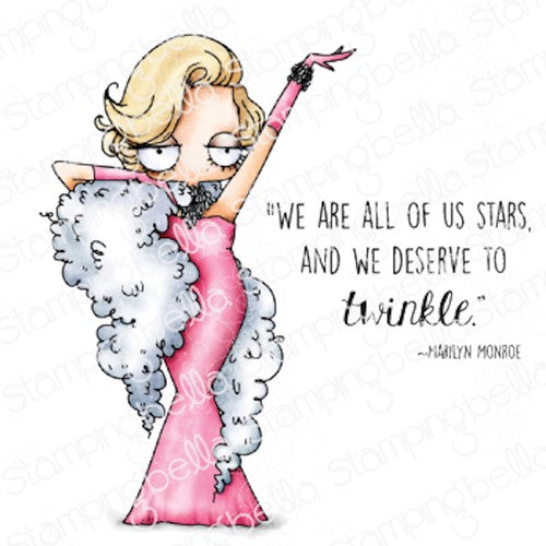 Simon Says Stamp! Stamping Bella Cling Stamps ODDBALL MARILYN eb1062