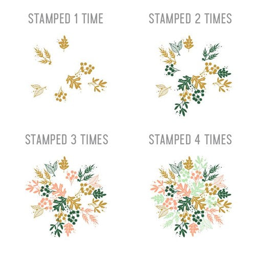 Simon Says Stamp! Concord & 9th HARVEST WREATH TURNABOUT Clear Stamps 11168