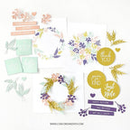 Simon Says Stamp! Concord & 9th HARVEST WREATH TURNABOUT Clear Stamps 11168