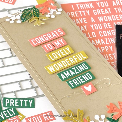 Simon Says Stamp! Concord & 9th MIX AND MATCH EVERYDAY SENTIMENTS Clear Stamps 11174