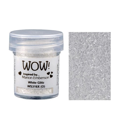 Simon Says Stamp! WOW Embossing Glitter WHITE GLITZ WS316X