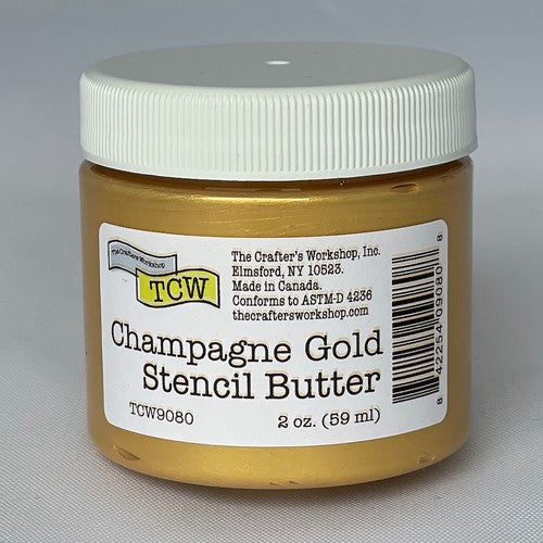 Simon Says Stamp! The Crafter's Workshop CHAMPAGNE GOLD Stencil Butter tcw9080