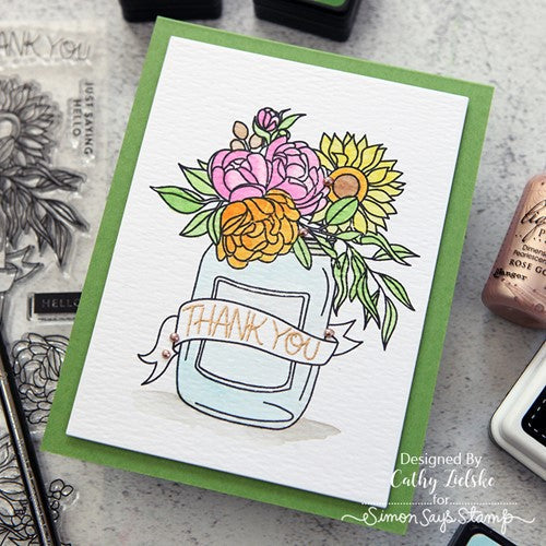 Simon Says Stamp! Simon Says Clear Stamps SUNSHINE FLOWERS sss202384c * | color-code:ALT0