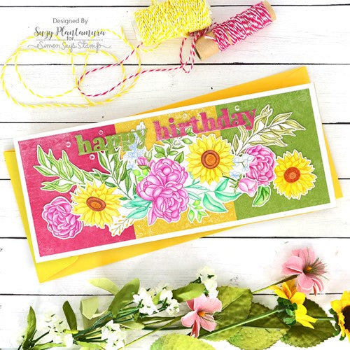 Simon Says Stamp! Simon Says Clear Stamps SUNSHINE FLOWERS sss202384c * | color-code:ALT6