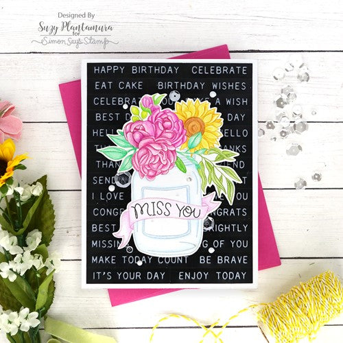 Simon Says Stamp! Simon Says Clear Stamps SUNSHINE FLOWERS sss202384c * | color-code:ALT7