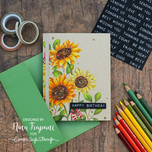 Simon Says Stamp! Simon Says Clear Stamps SUNFLOWER GARDEN sss202382c | color-code:ALT00
