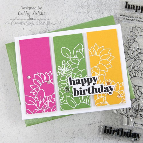 Simon Says Stamp! Simon Says Clear Stamps SUNFLOWER GARDEN sss202382c | color-code:ALT2