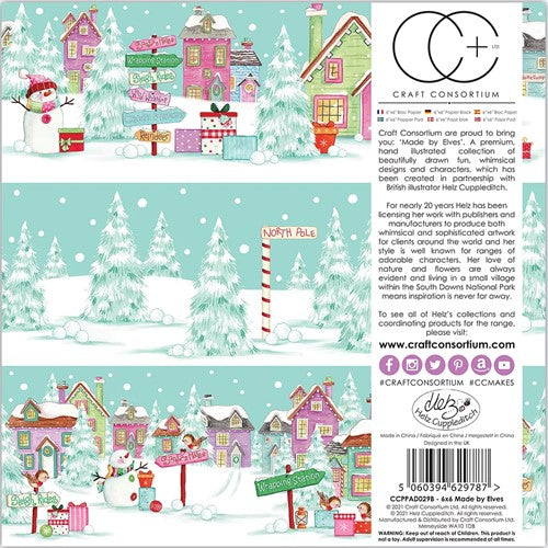 Simon Says Stamp! Craft Consortium MADE BY ELVES 6 x 6 Paper Pad CCPPAD029B