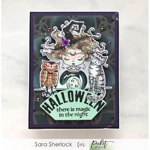 Simon Says Stamp! Picket Fence Studios HOCUS POCUS DEAR Clear Stamps d107