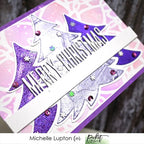 Simon Says Stamp! Picket Fence Studios A WINTER SCENE Stencil sc255*