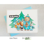Simon Says Stamp! Picket Fence Studios A WINTER SCENE Stencil sc255*