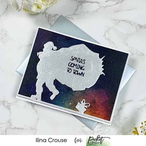 Simon Says Stamp! Picket Fence Studios SANTA'S COMING TO TOWN COVER PLATE Dies pfsd205*