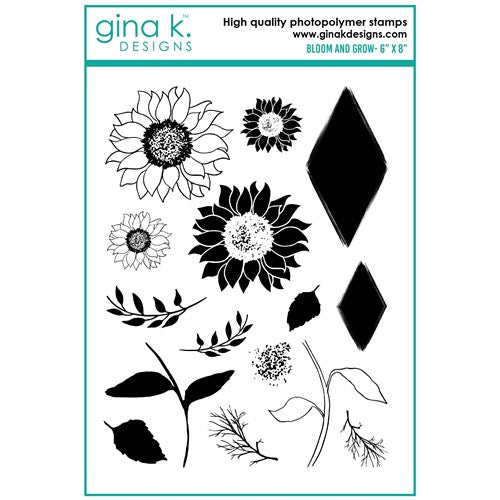Simon Says Stamp! Gina K Designs BLOOM AND GROW Clear Stamps 8303
