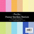 Simon Says Stamp! Paper Rose PEONY GARDEN BASICS 6x6 Paper Pack 23317