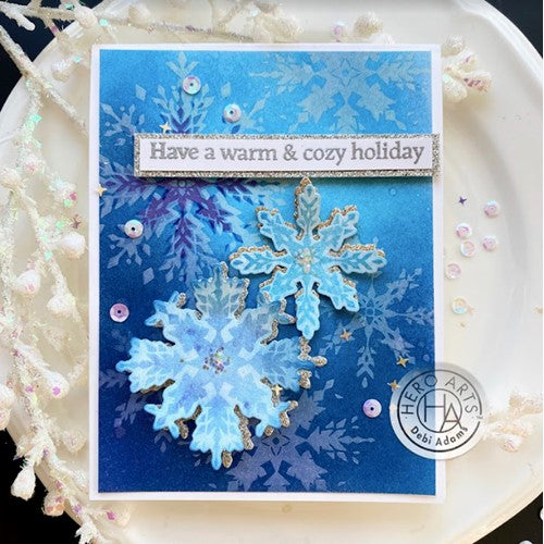 Simon Says Stamp! Hero Arts Clear Stamps COLOR LAYERING SNOWFLAKE CM554