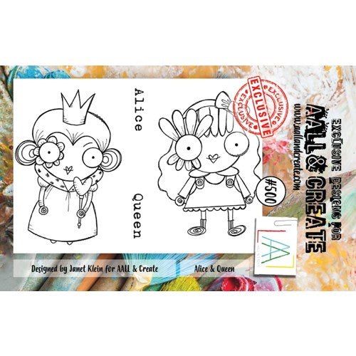 Simon Says Stamp! AALL & Create ALICE AND QUEEN A7 Clear Stamps aall500