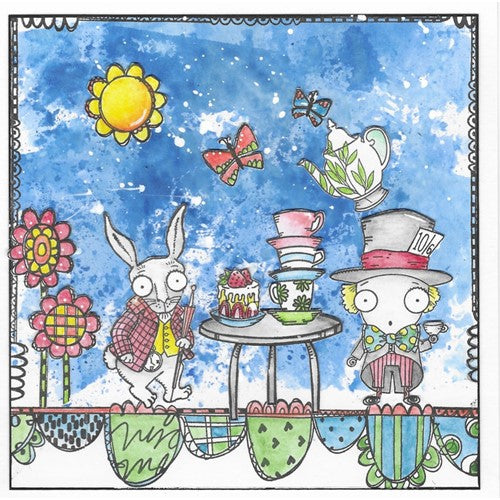 Simon Says Stamp! AALL & Create MAD TEA PARTY A7 Clear Stamps aall502
