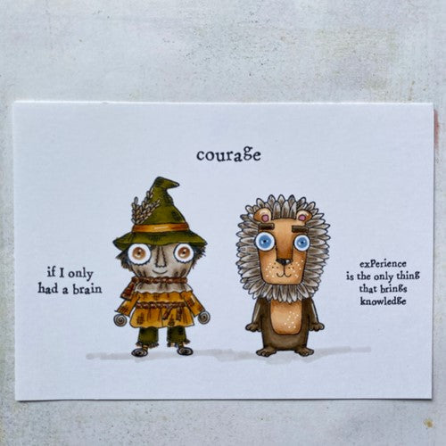 Simon Says Stamp! AALL & Create SCARECROW AND LION A7 Clear Stamps aall505