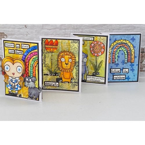 Simon Says Stamp! AALL & Create SCARECROW AND LION A7 Clear Stamps aall505