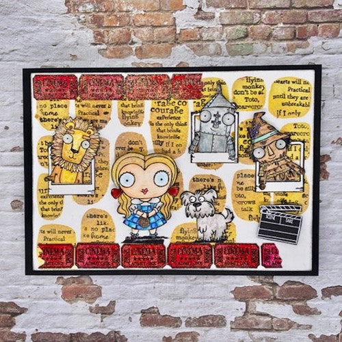 Simon Says Stamp! AALL & Create SCARECROW AND LION A7 Clear Stamps aall505