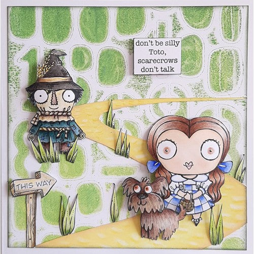 Simon Says Stamp! AALL & Create SCARECROW AND LION A7 Clear Stamps aall505