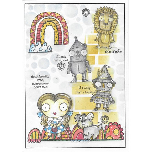 Simon Says Stamp! AALL & Create TIN MAN AND MONKEY A7 Clear Stamps aall503