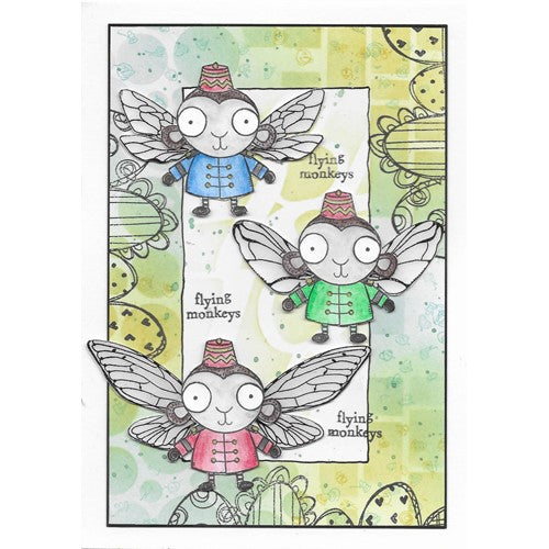 Simon Says Stamp! AALL & Create TIN MAN AND MONKEY A7 Clear Stamps aall503