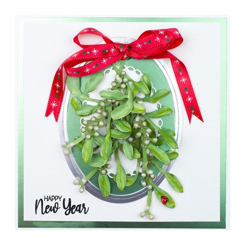 Simon Says Stamp! S4-1113 Spellbinders WINTERBERRY AND MISTLETOE Etched Dies