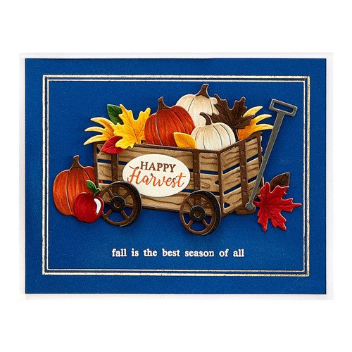 Simon Says Stamp! S4-1133 Spellbinders WAGON FULL OF FALL Etched Dies