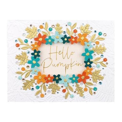 Simon Says Stamp! SES-027 Spellbinders FALLING LEAVES Embossing Folder
