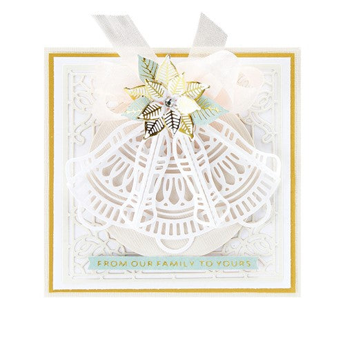 Simon Says Stamp! S4-1130 Spellbinders SILVER BELLS DIMENSIONAL DOILY Etched Dies*