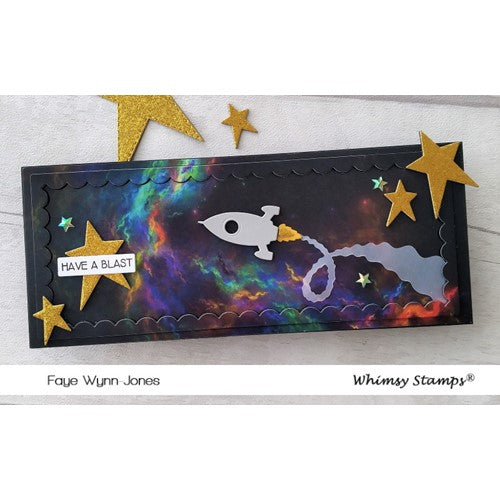 Simon Says Stamp! Whimsy Stamps SPACESHIP Dies WSD563