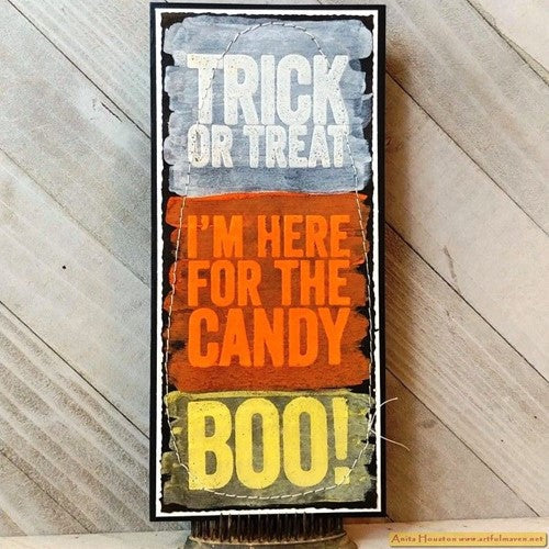 Simon Says Stamp! Tim Holtz Cling Rubber Stamps BOLD FRIGHTS CMS438